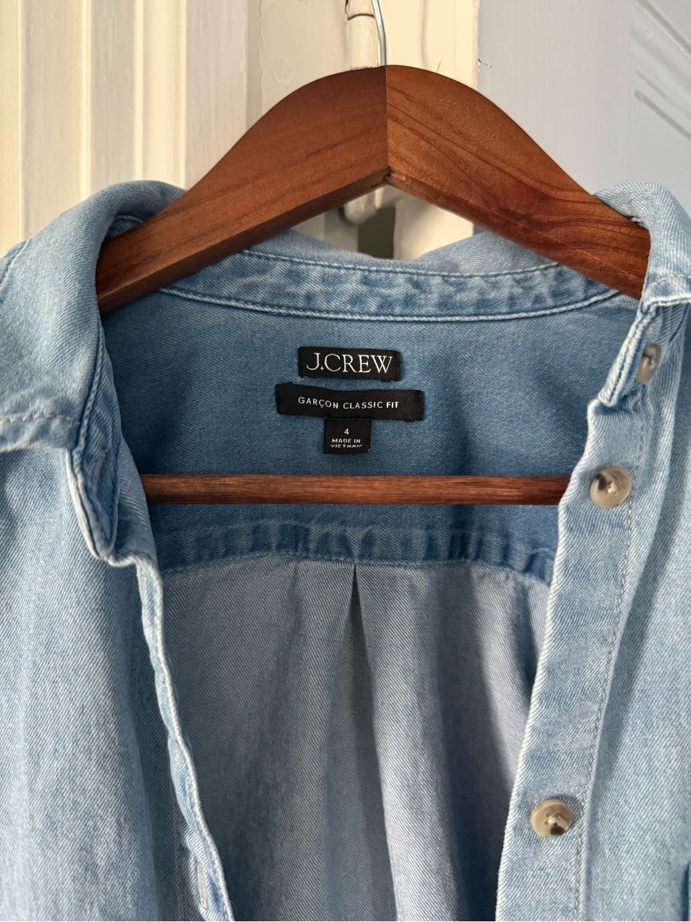 J.Crew Light Blue Denim Button Down